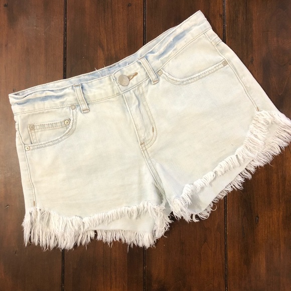 Free People Pants - Free People Distressed Denim Shorts Size 26